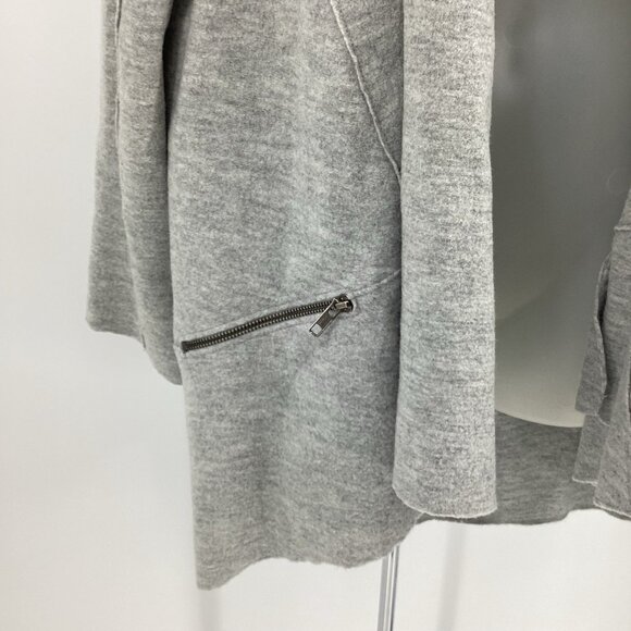 Eileen Fisher Women’s Gray Boiled Merino Wool Jacket Capsule Wardrobe Size M - Picture 7 of 11